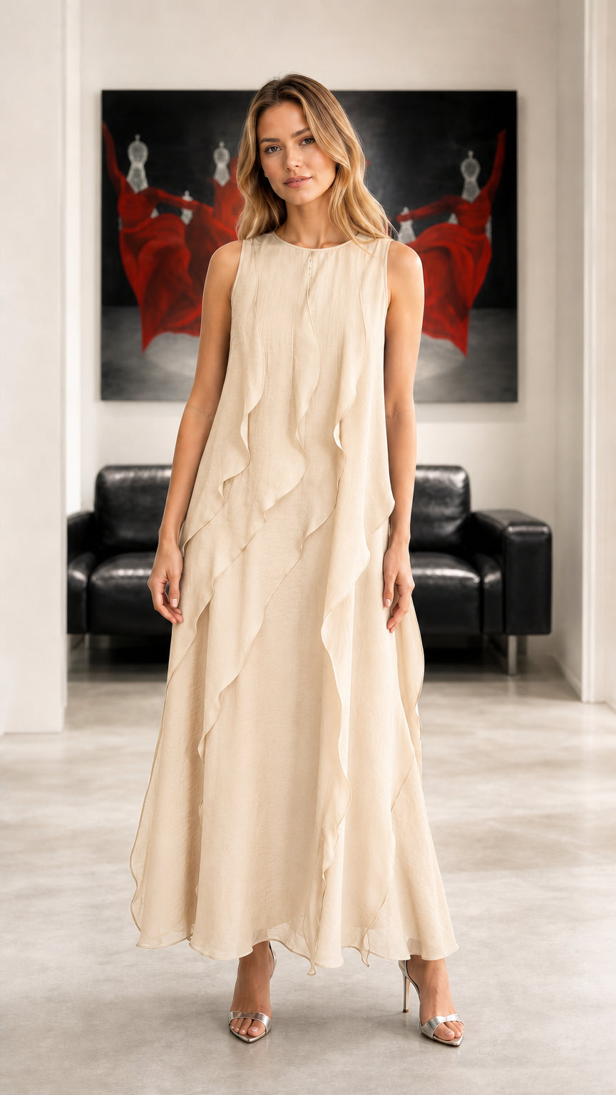 Full length view of champagne color variant