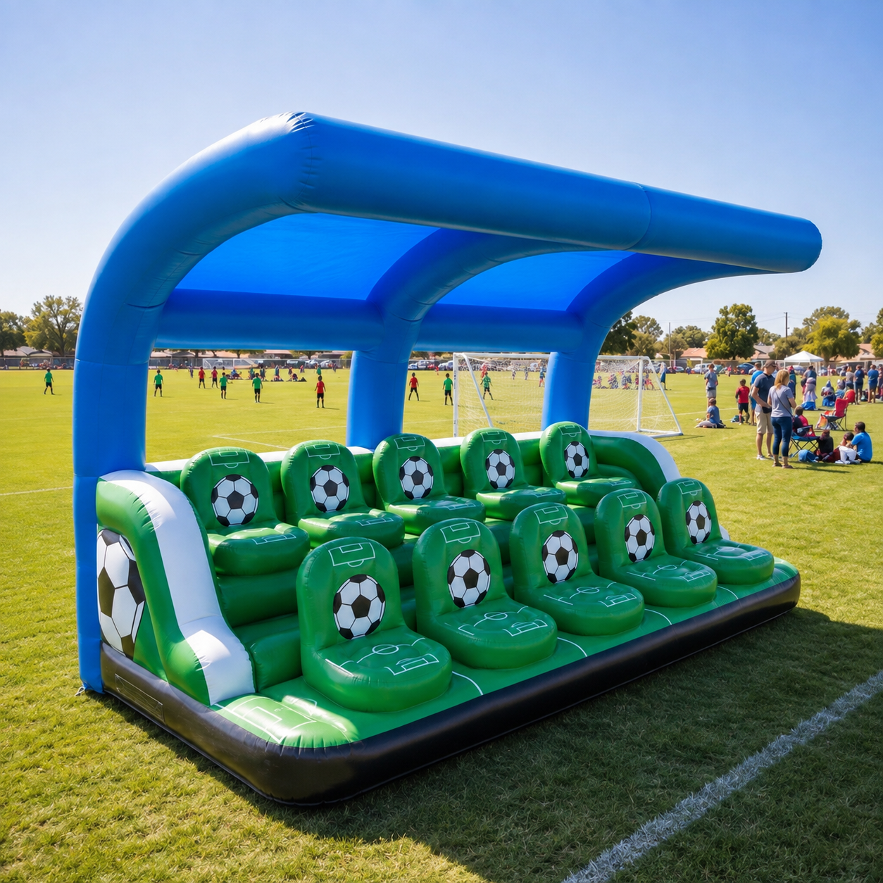 Inflatable Soccer Sideline Shelter &amp; Team Bench