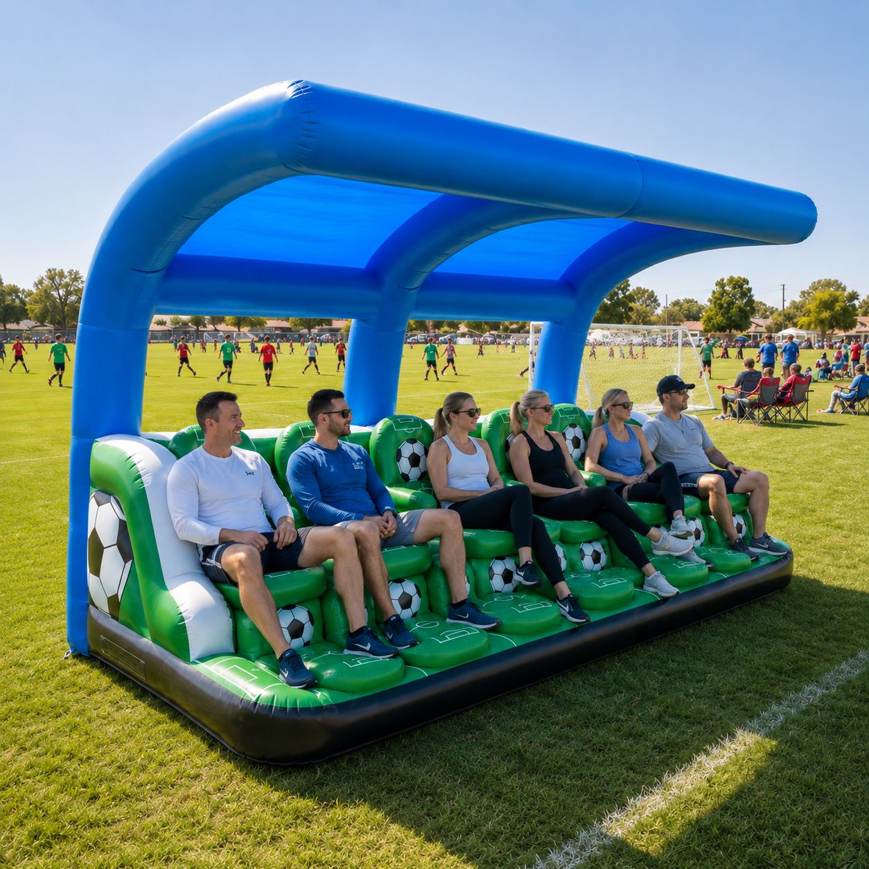 Inflatable Soccer Sideline Shelter &amp; Team Bench
