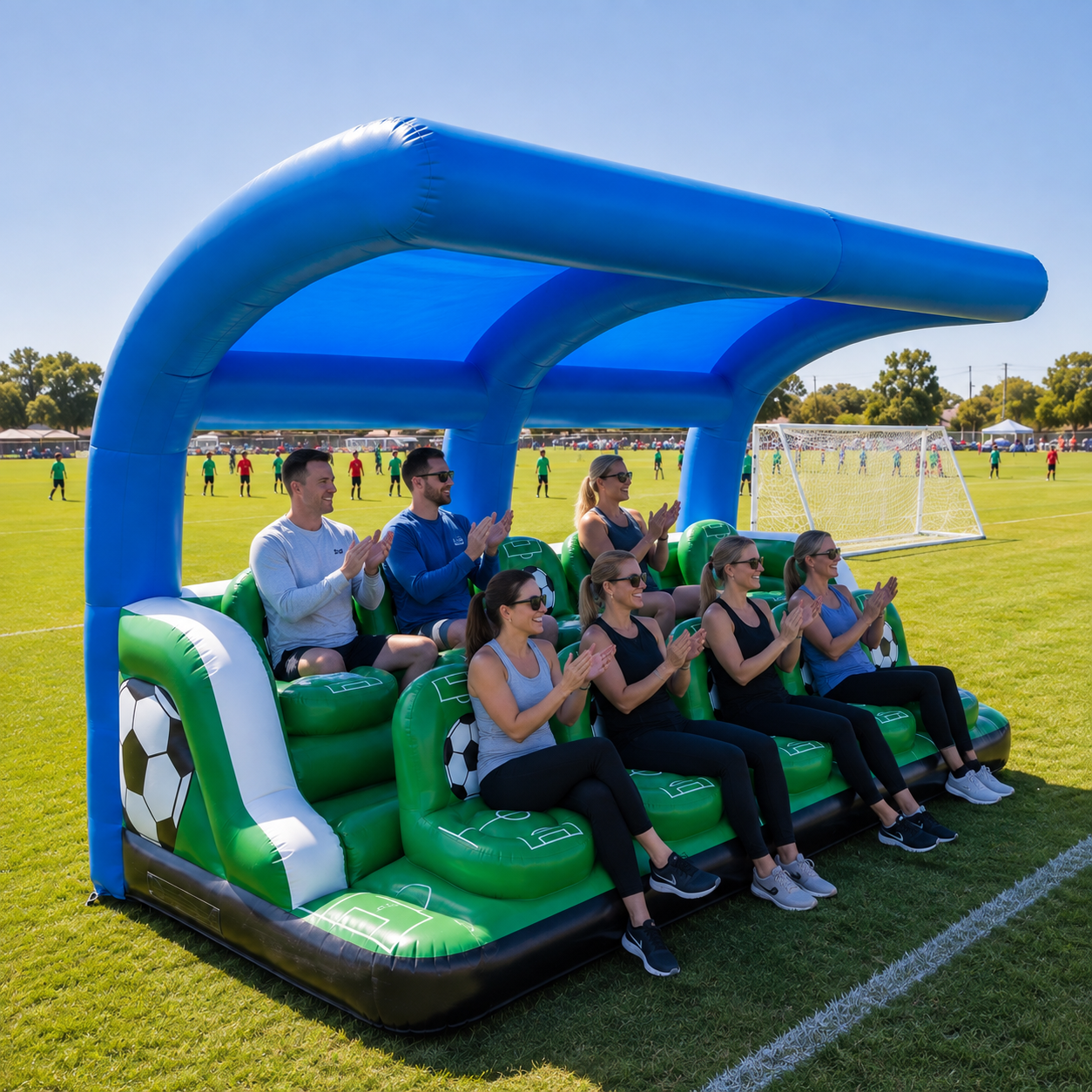Inflatable Soccer Sideline Shelter &amp; Team Bench