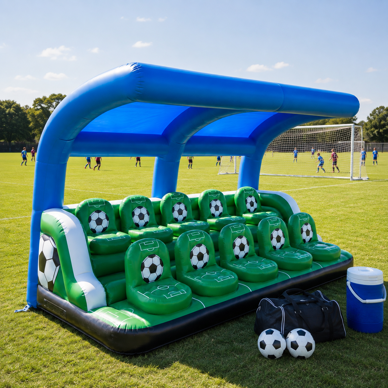 Inflatable Soccer Sideline Shelter &amp; Team Bench