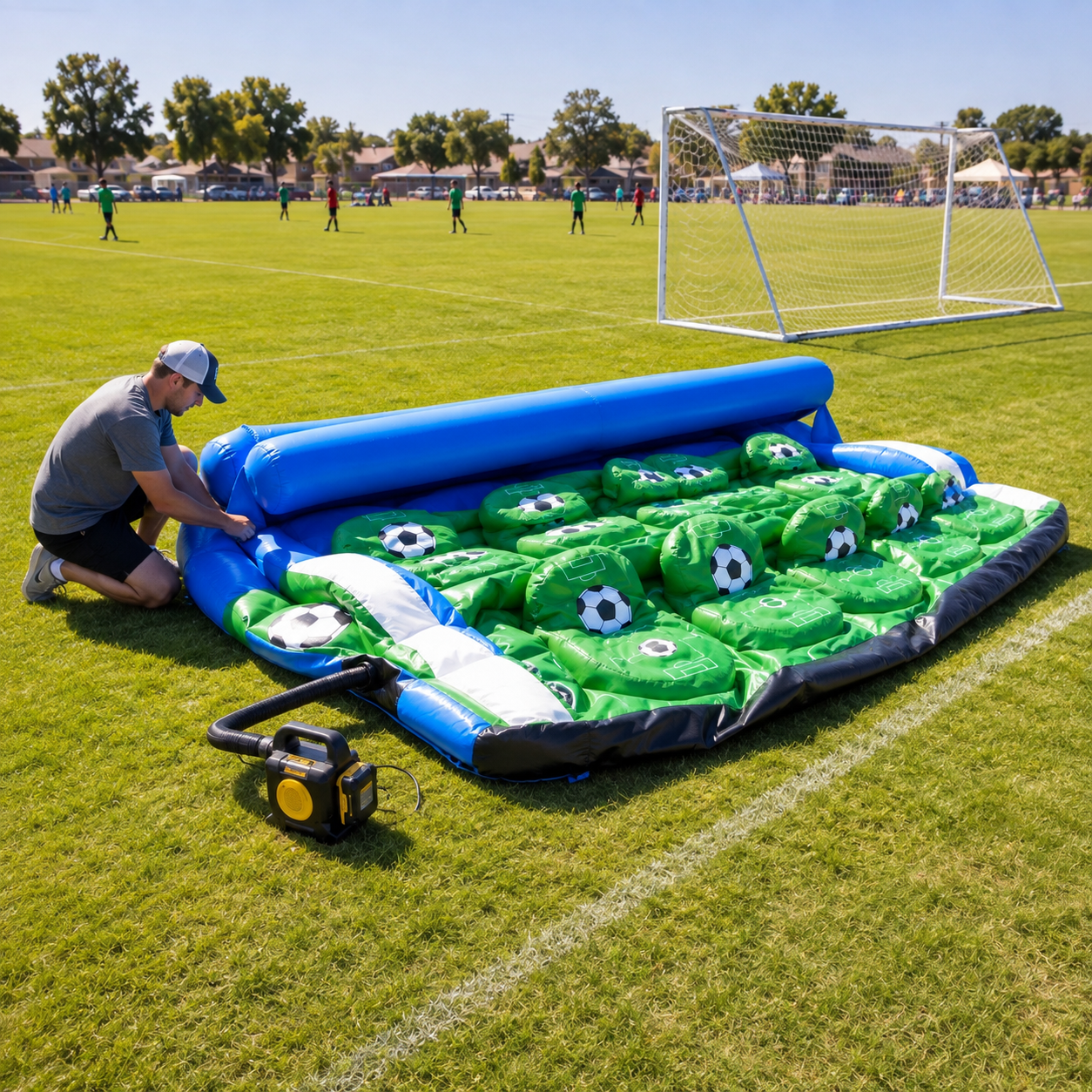 Inflatable Soccer Sideline Shelter &amp; Team Bench
