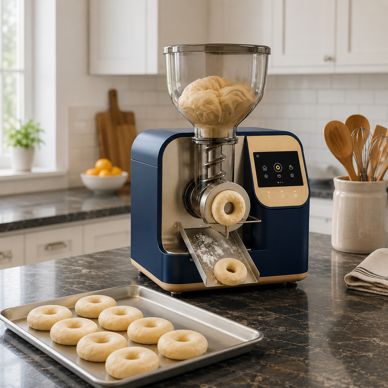 Automatic Donut Dough Ring Maker