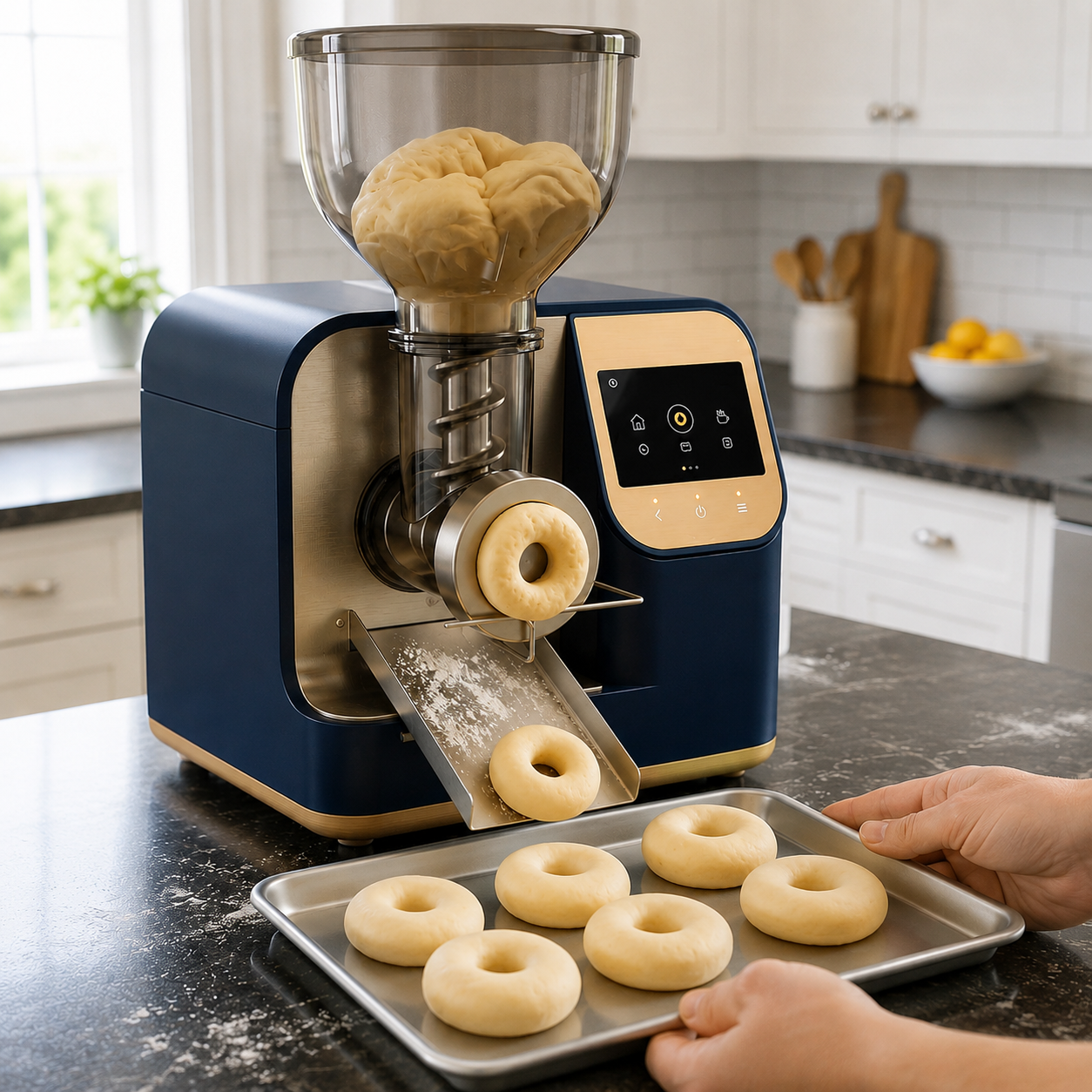 Automatic Donut Dough Ring Maker