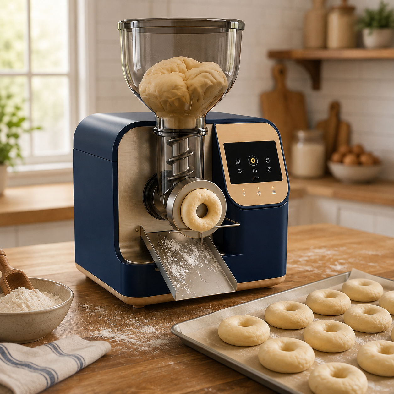 Automatic Donut Dough Ring Maker