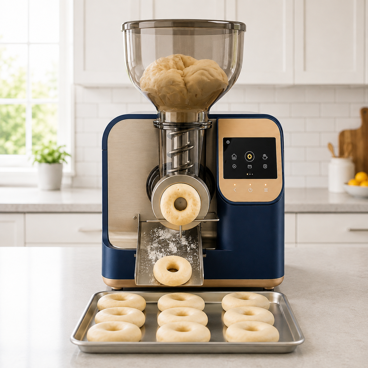 Automatic Donut Dough Ring Maker