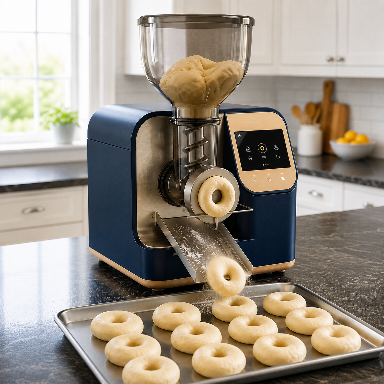 Automatic Donut Dough Ring Maker