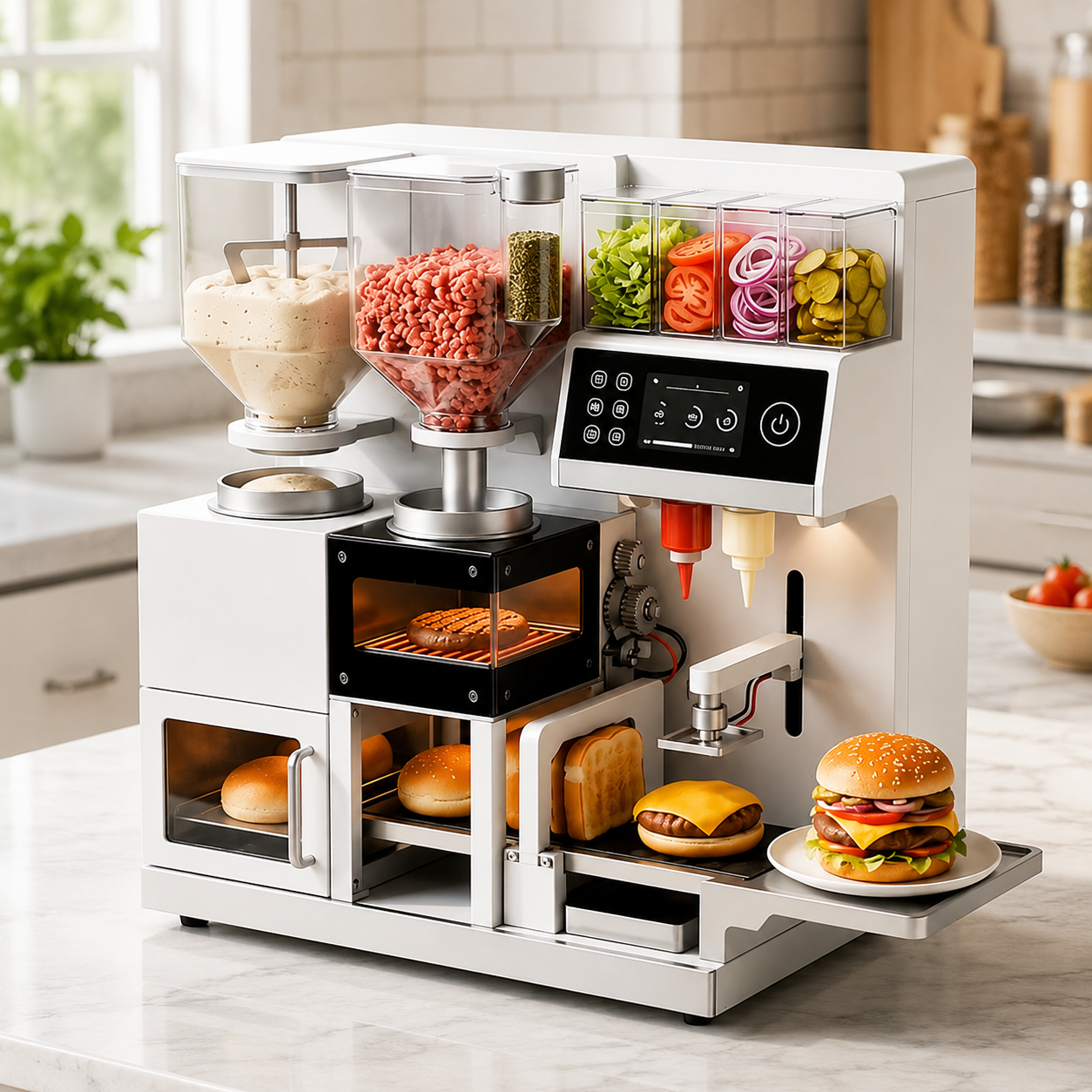 Automatic Burger Preparation Station