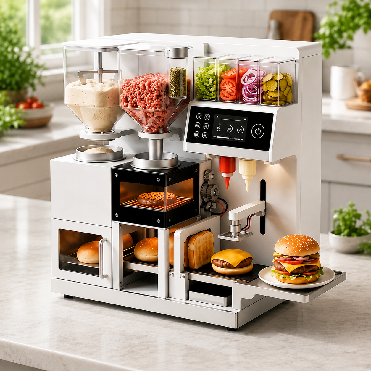 Automatic Burger Preparation Station