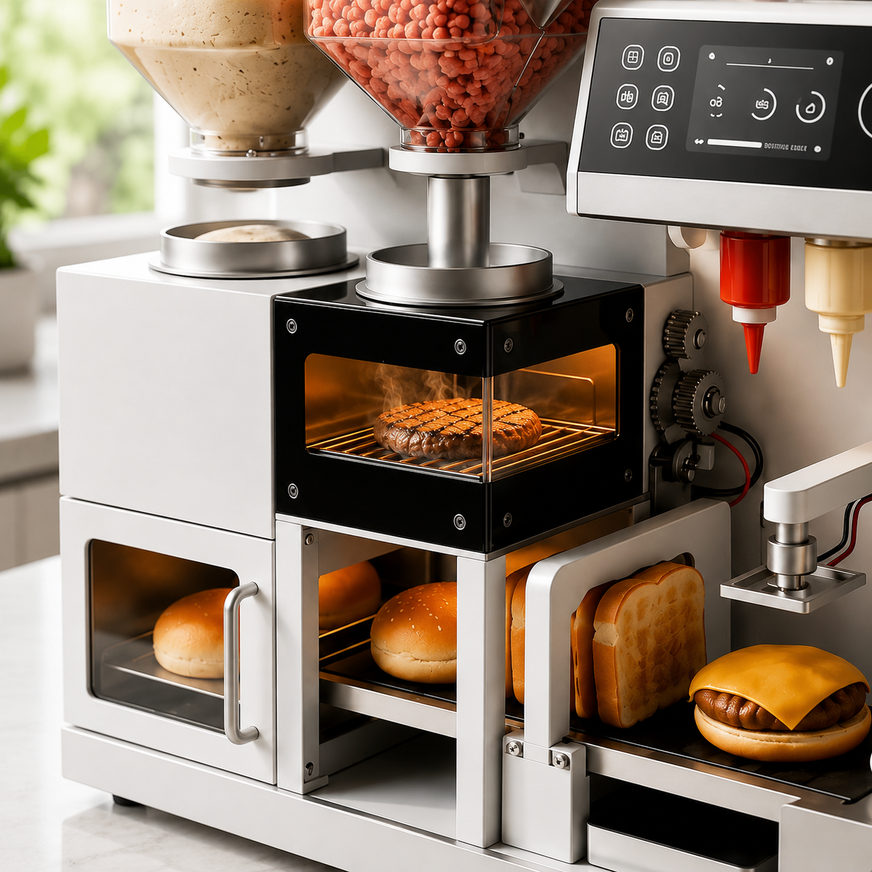 Automatic Burger Preparation Station