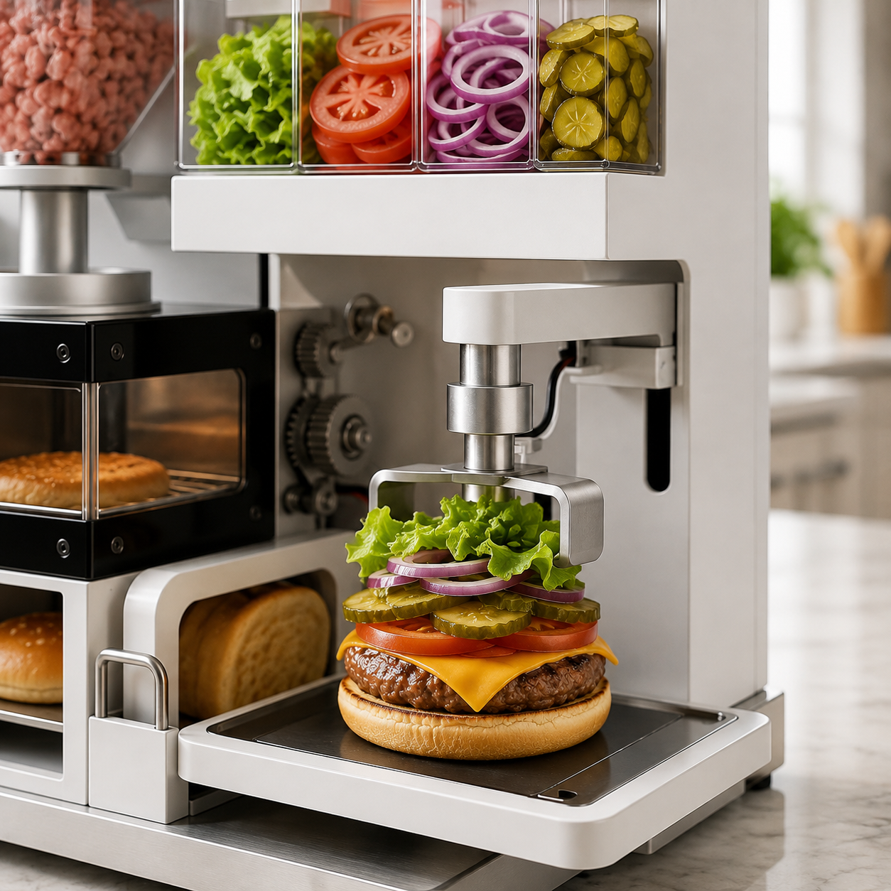 Automatic Burger Preparation Station