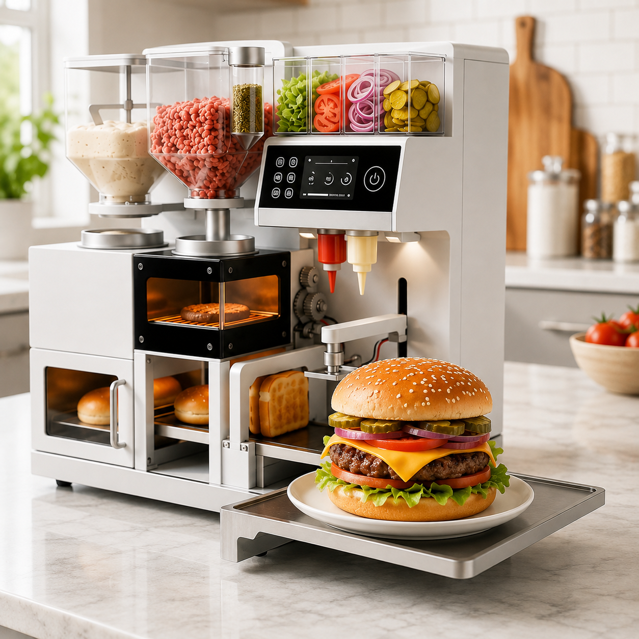 Automatic Burger Preparation Station